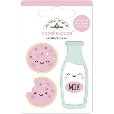Doodlebug Made With Love Sticker - Cookies & Cream